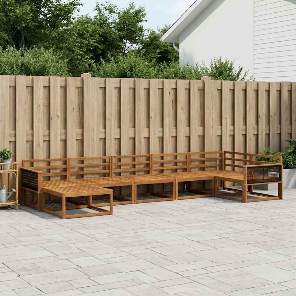 Set di divani da esterno 7 pcs Naturale | homemem39