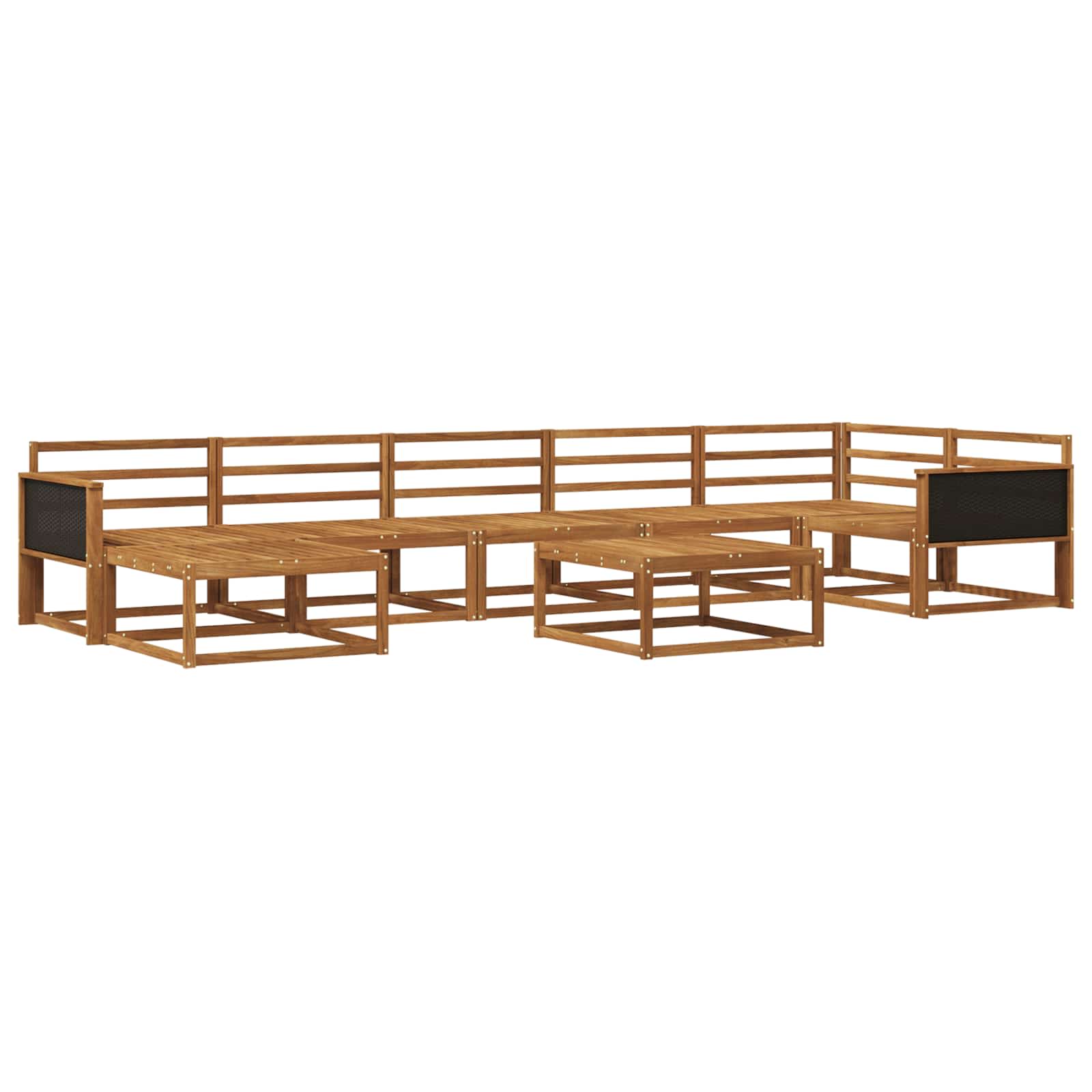 Set di divani da esterno 8 pcs Naturale | homemem39