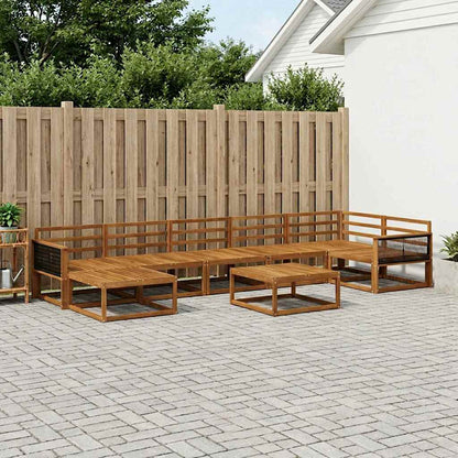 Set di divani da esterno 8 pcs Naturale