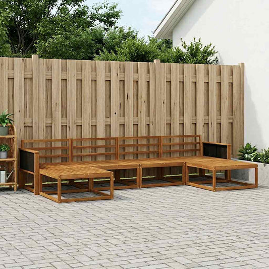 Set di divani da esterno 6 pcs Naturale