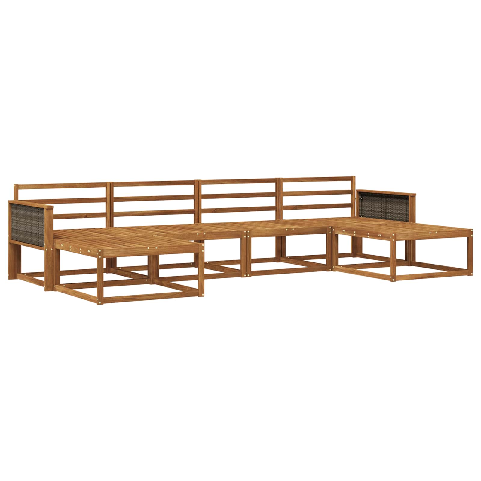 Set di divani da esterno 6 pcs Naturale | homemem39