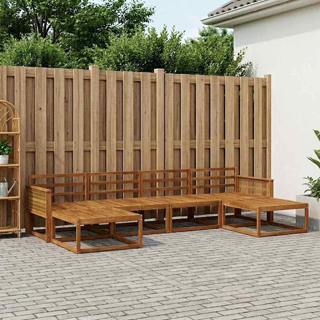 Set di divani da esterno 6 pcs Naturale