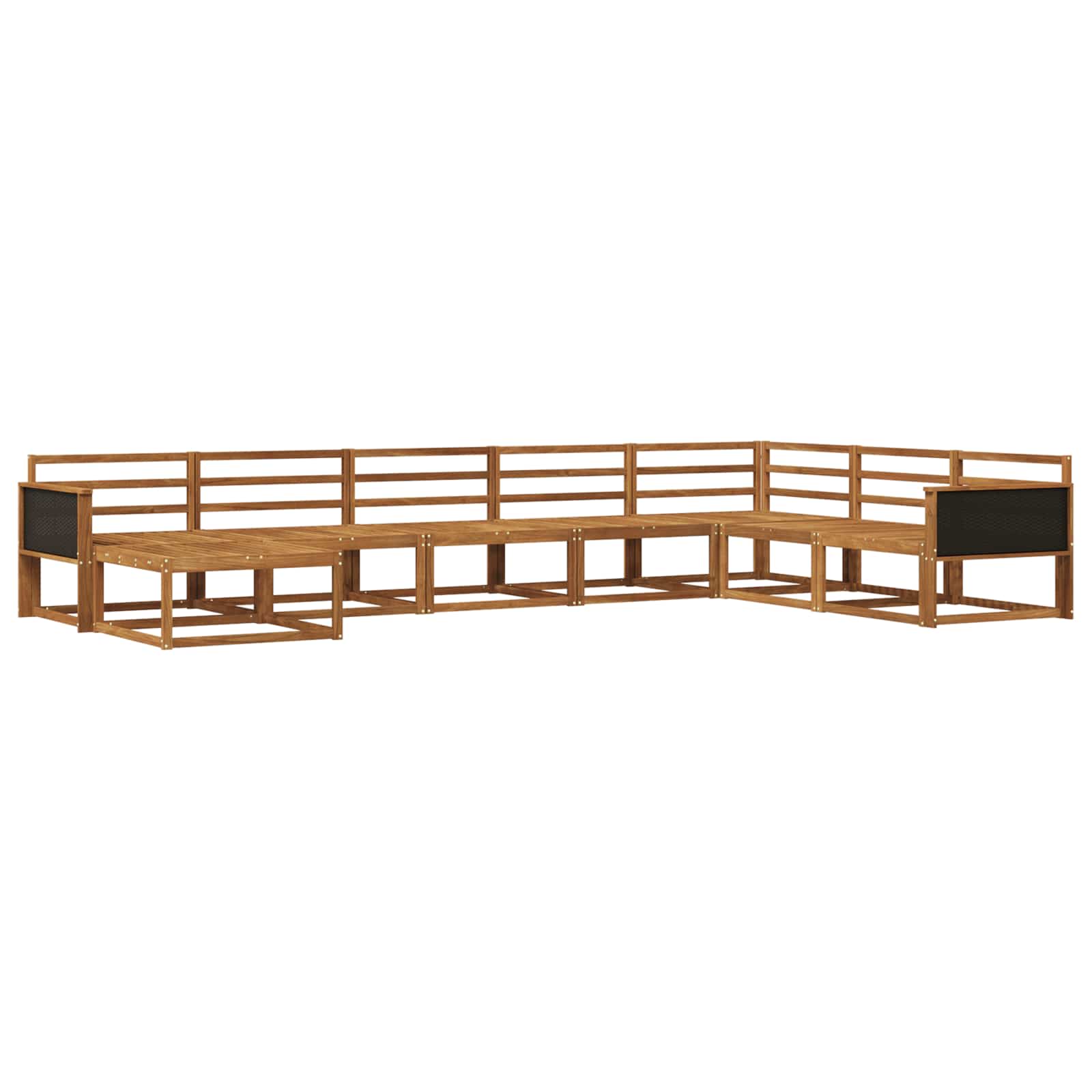 Set di divani da esterno 8 pcs Naturale | homemem39
