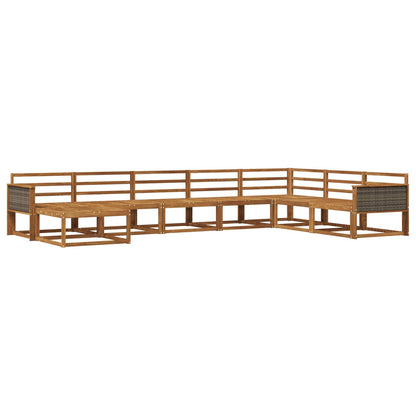 Set di divani da esterno 8 pcs Naturale | homemem39
