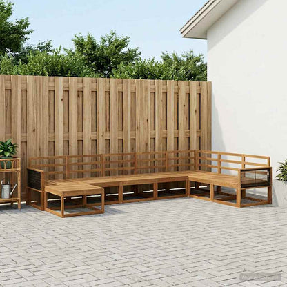 Set di divani da esterno 8 pcs Naturale