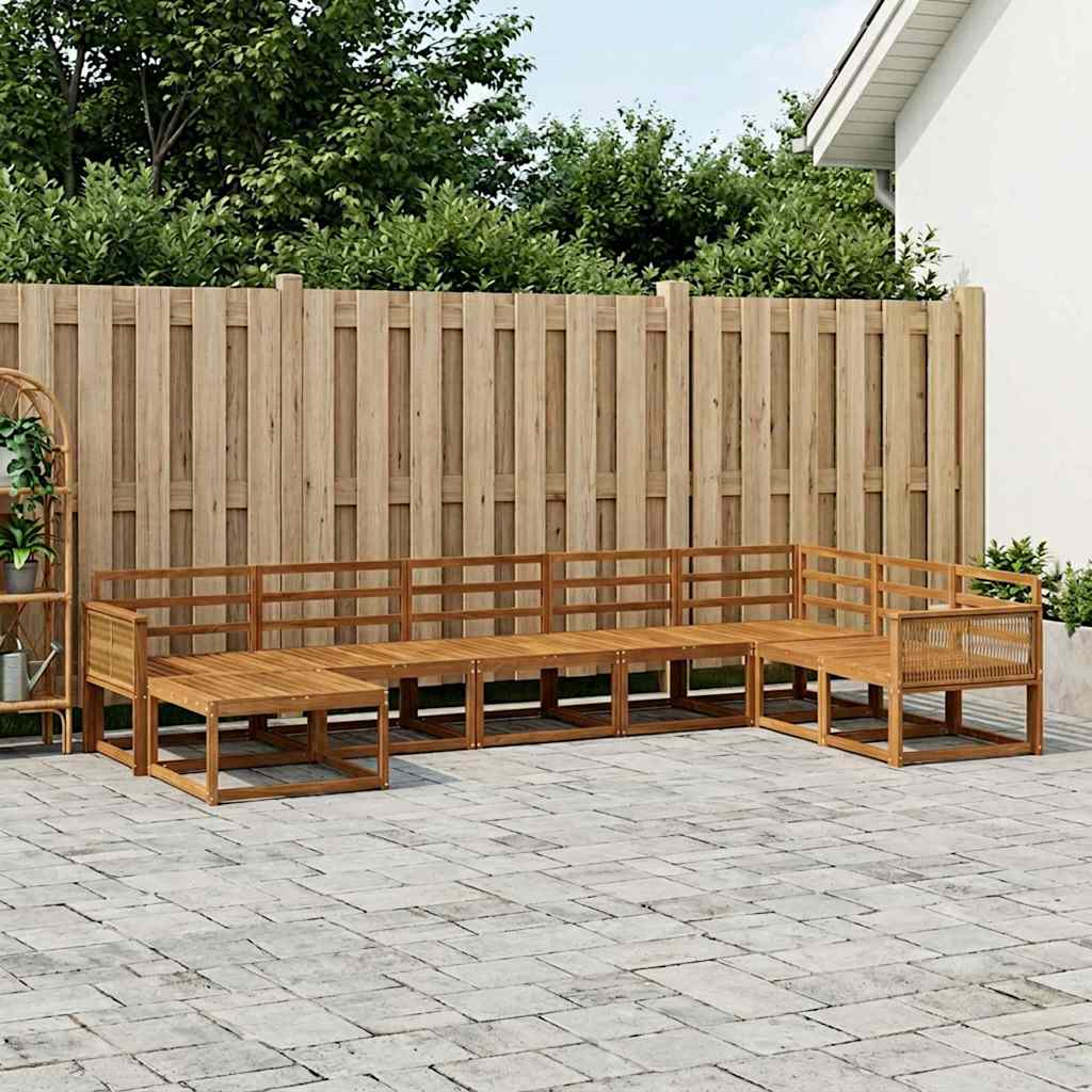 Set di divani da esterno 8 pcs Naturale | homemem39