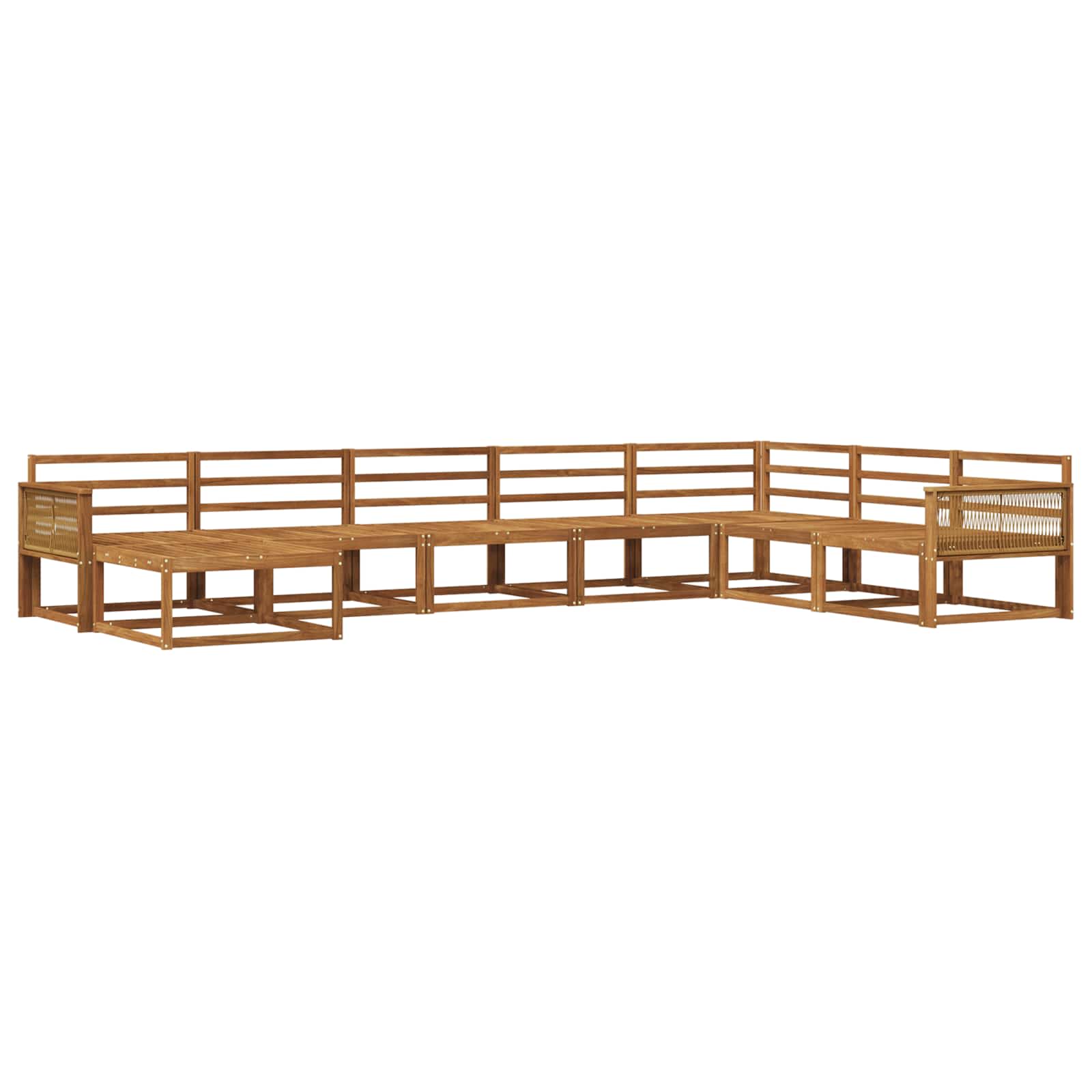 Set di divani da esterno 8 pcs Naturale | homemem39