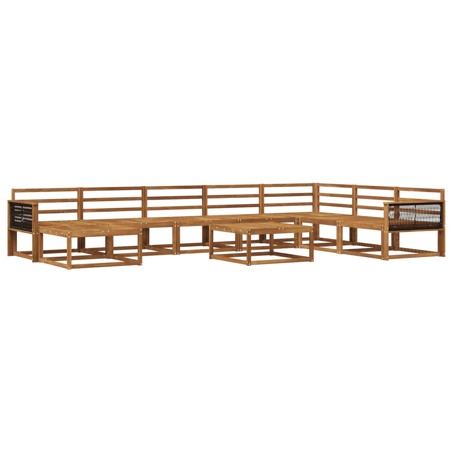 Set di divani da esterno 9 pcs Naturale | homemem39