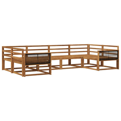 Set di divani da esterno 6 pcs Naturale | homemem39