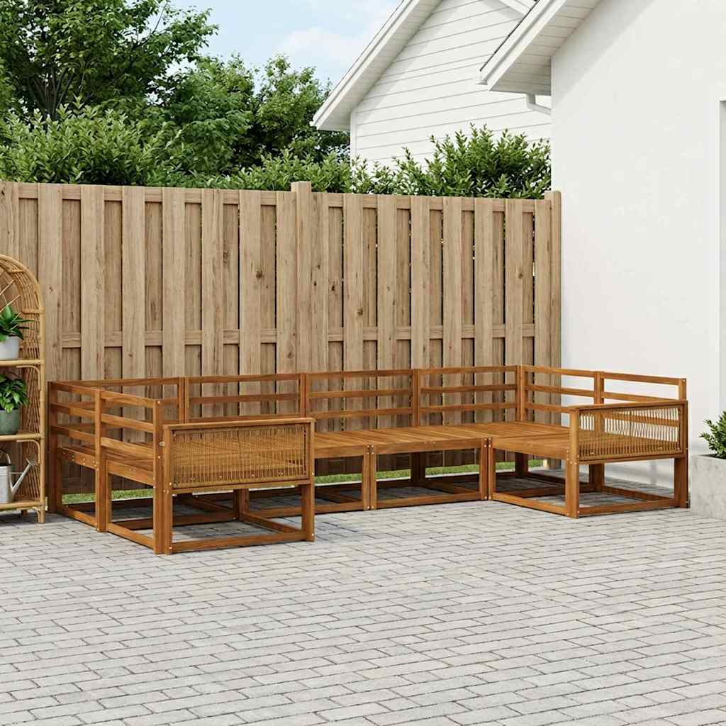Set di divani da esterno 6 pcs Naturale | homemem39