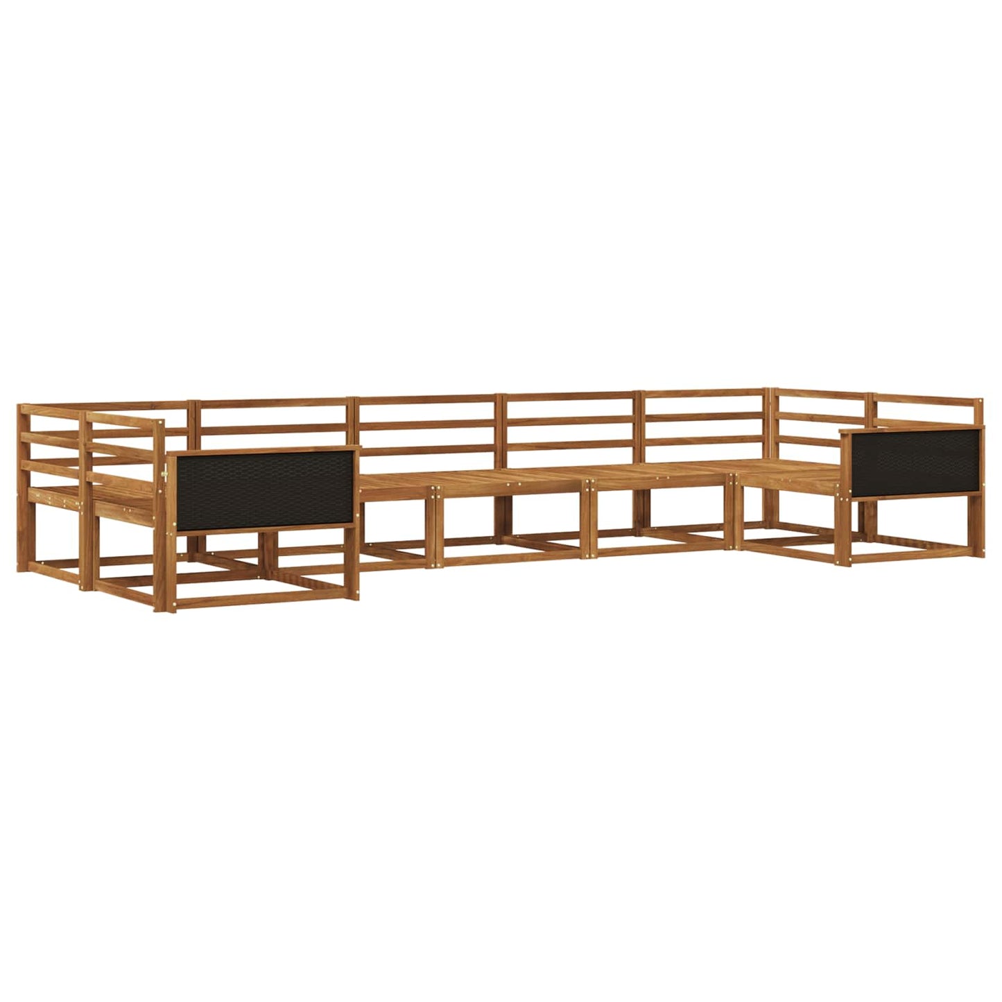 Set di divani da esterno 7 pcs Naturale | homemem39