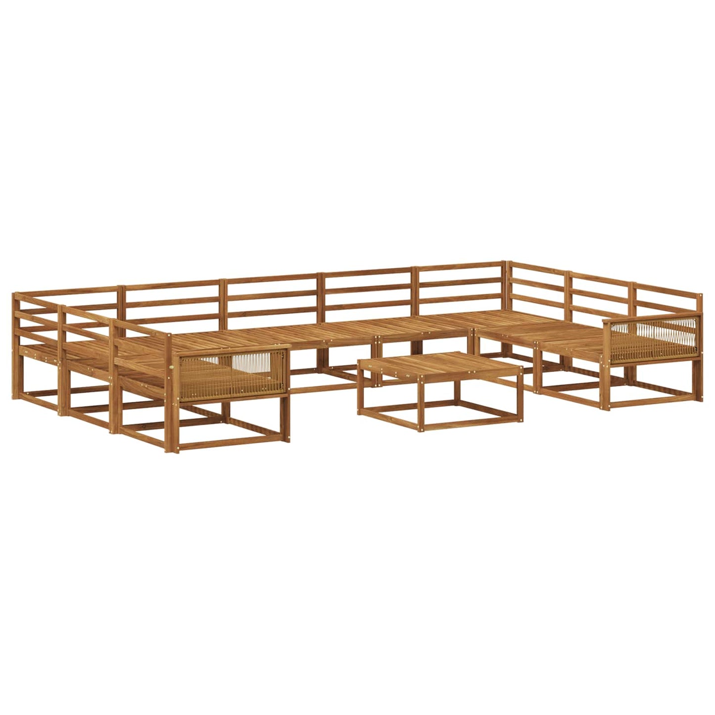 Set di divani da esterno 10 pcs Naturale | homemem39