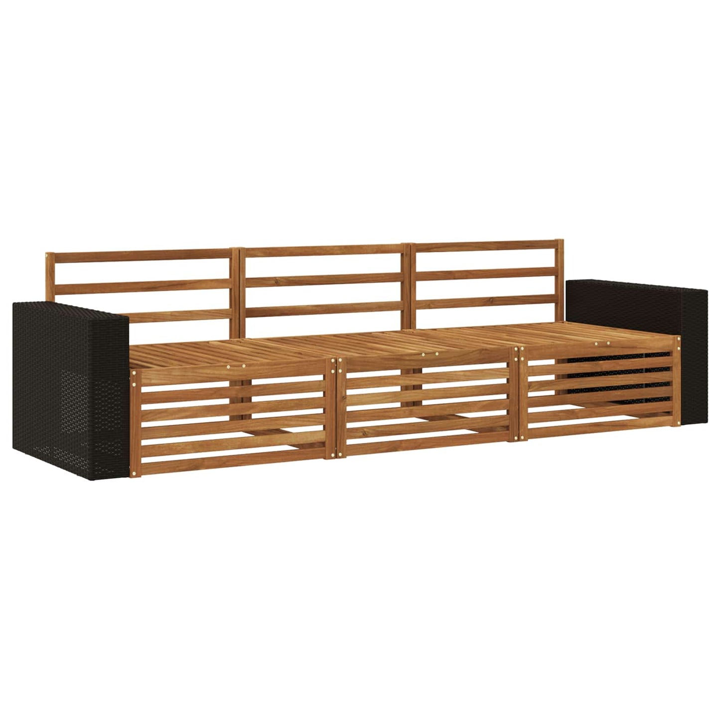 Set di divani da esterno 3 pcs Naturale | homemem39