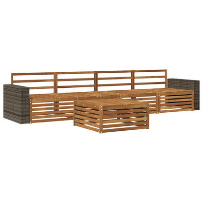 Set di divani da esterno 5 pcs Naturale | homemem39
