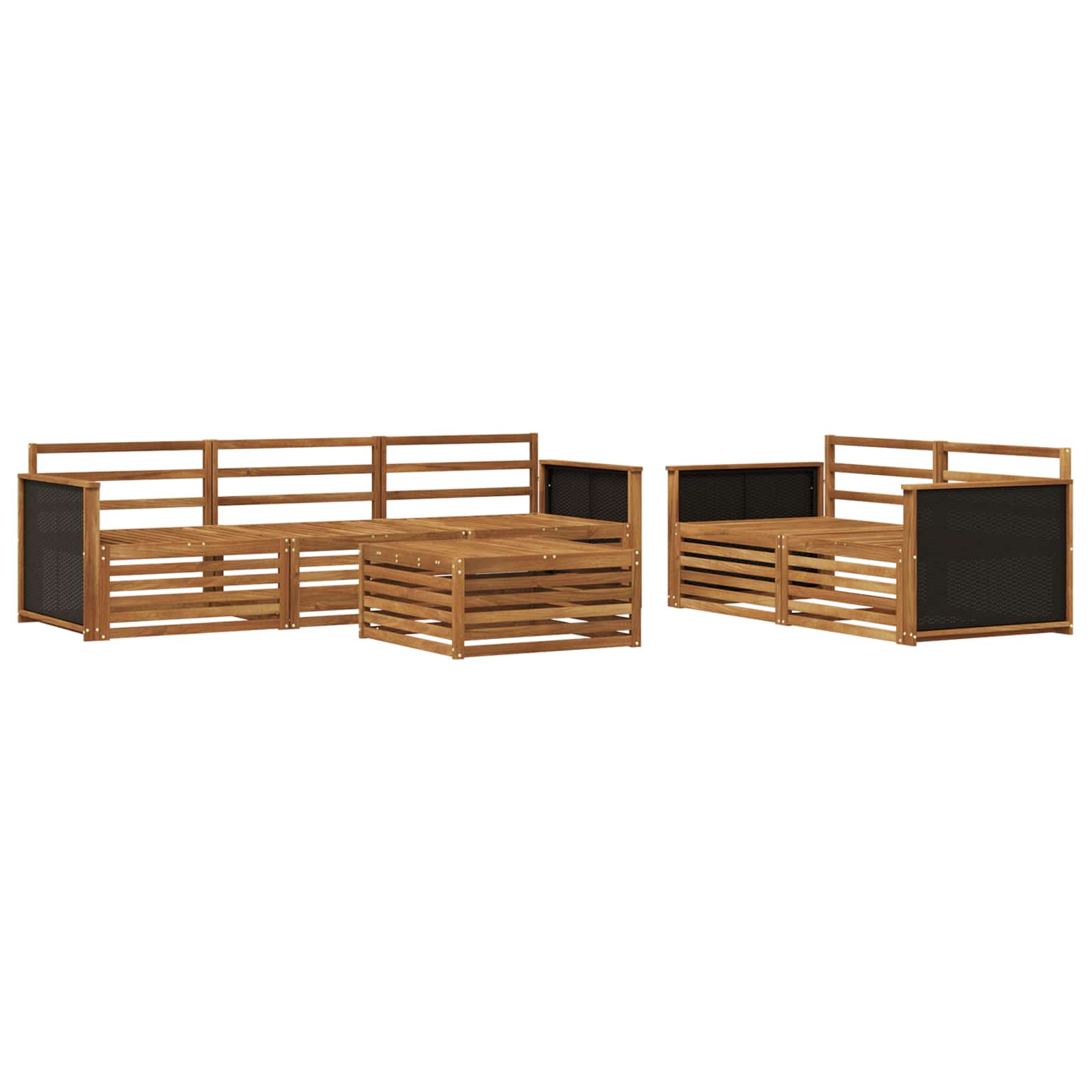 Set di divani da esterno 6 pcs Naturale | homemem39