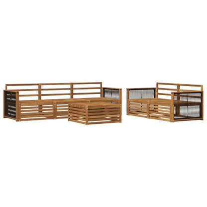 Set di divani da esterno 6 pcs Naturale