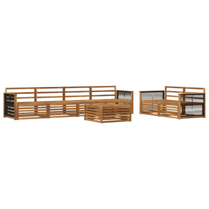 Set di divani da esterno 7 pcs Naturale