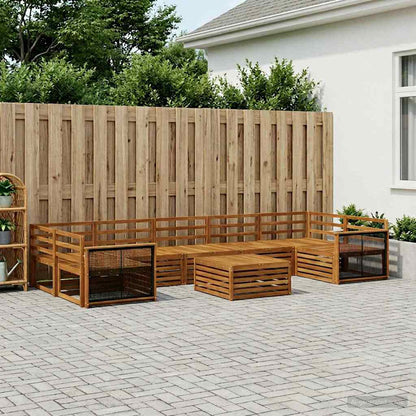 Set di divani da esterno 8 pcs Naturale
