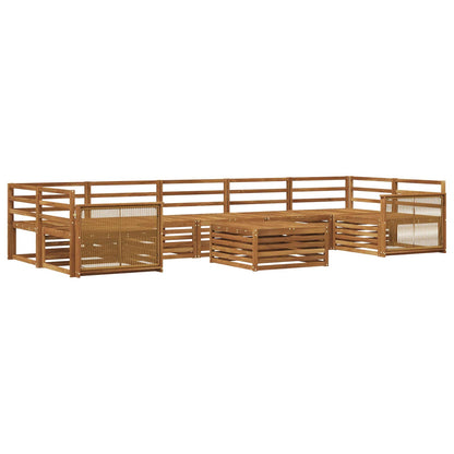 Set di divani da esterno 8 pcs Naturale | homemem39