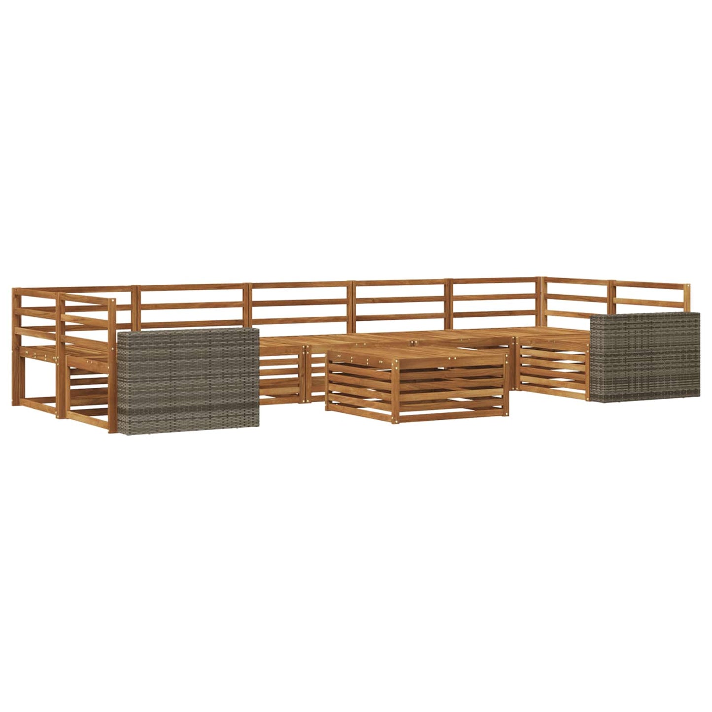 Set di divani da esterno 8 pcs Naturale | homemem39