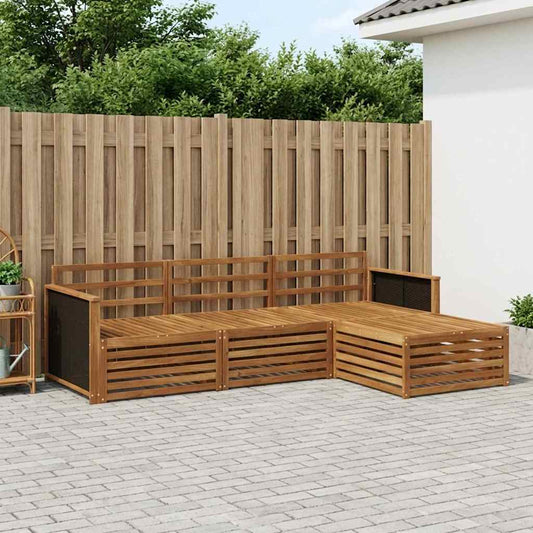 Set di divani da esterno 4 pcs Naturale | homemem39