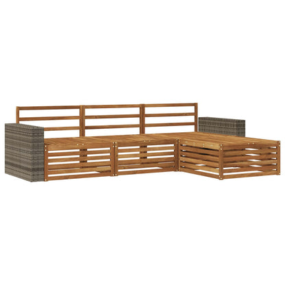 Set di divani da esterno 4 pcs Naturale | homemem39
