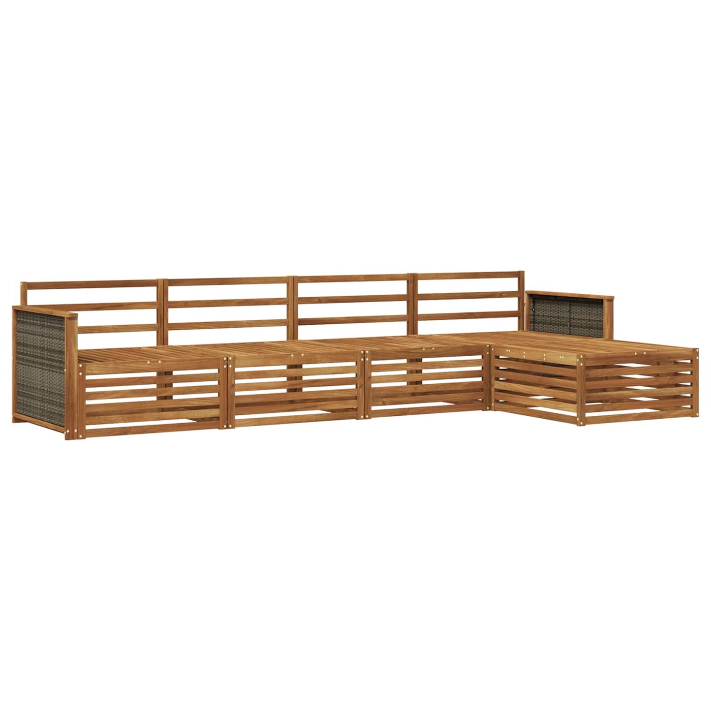 Set di divani da esterno 5 pcs Naturale | homemem39