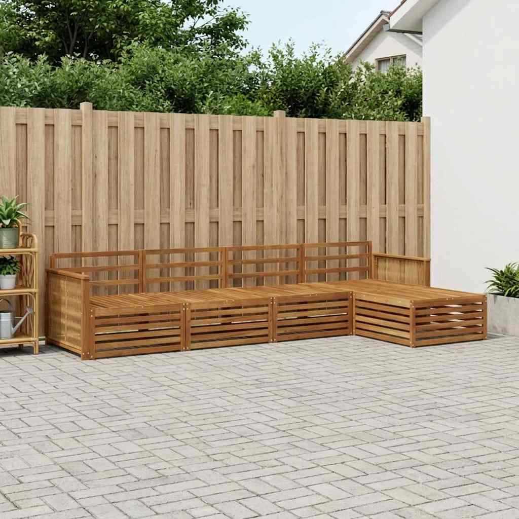 Set di divani da esterno 5 pcs Naturale | homemem39