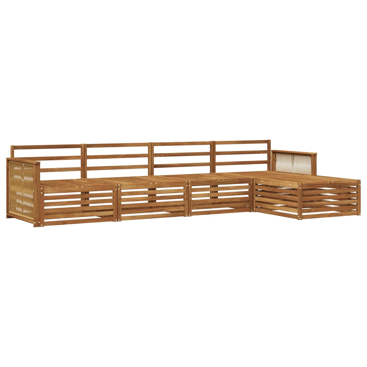 Set di divani da esterno 5 pcs Naturale | homemem39