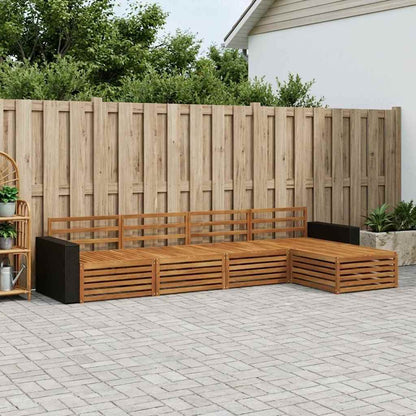 Set di divani da esterno 5 pcs Naturale | homemem39