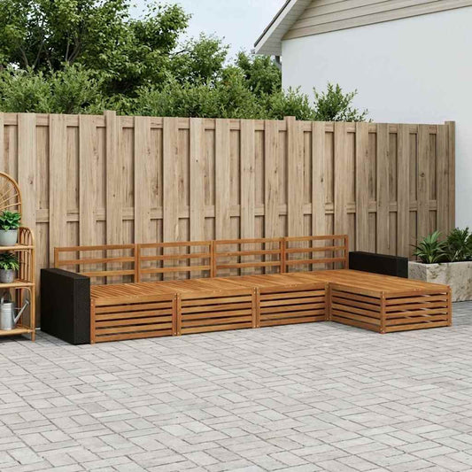 Set di divani da esterno 5 pcs Naturale | homemem39