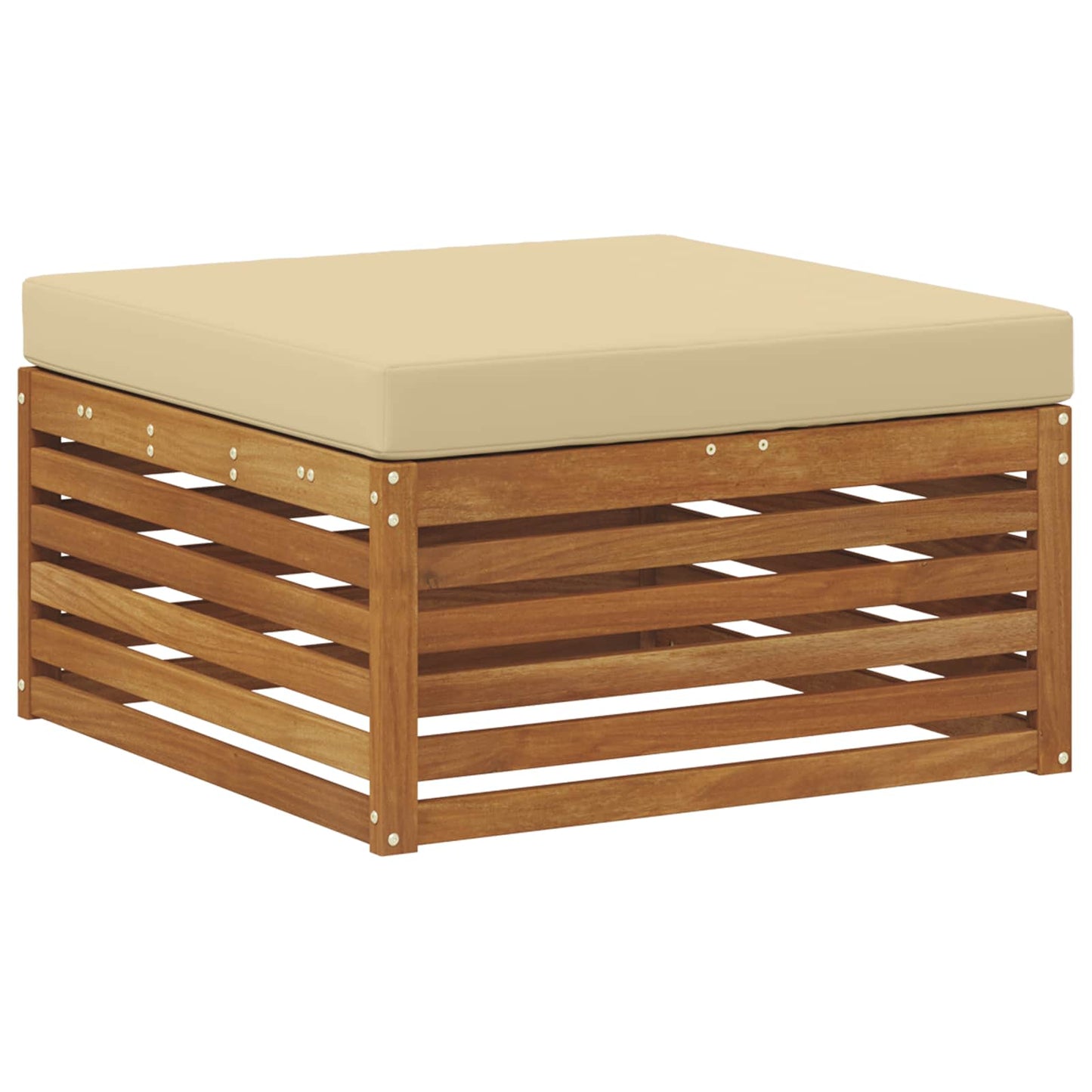 Set di divani da esterno 5 pcs Naturale e Beige Poliestere | homemem39