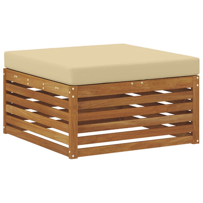 Set di divani da esterno 5 pcs Naturale e Beige Poliestere | homemem39