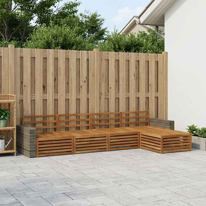 Set di divani da esterno 5 pcs Naturale | homemem39