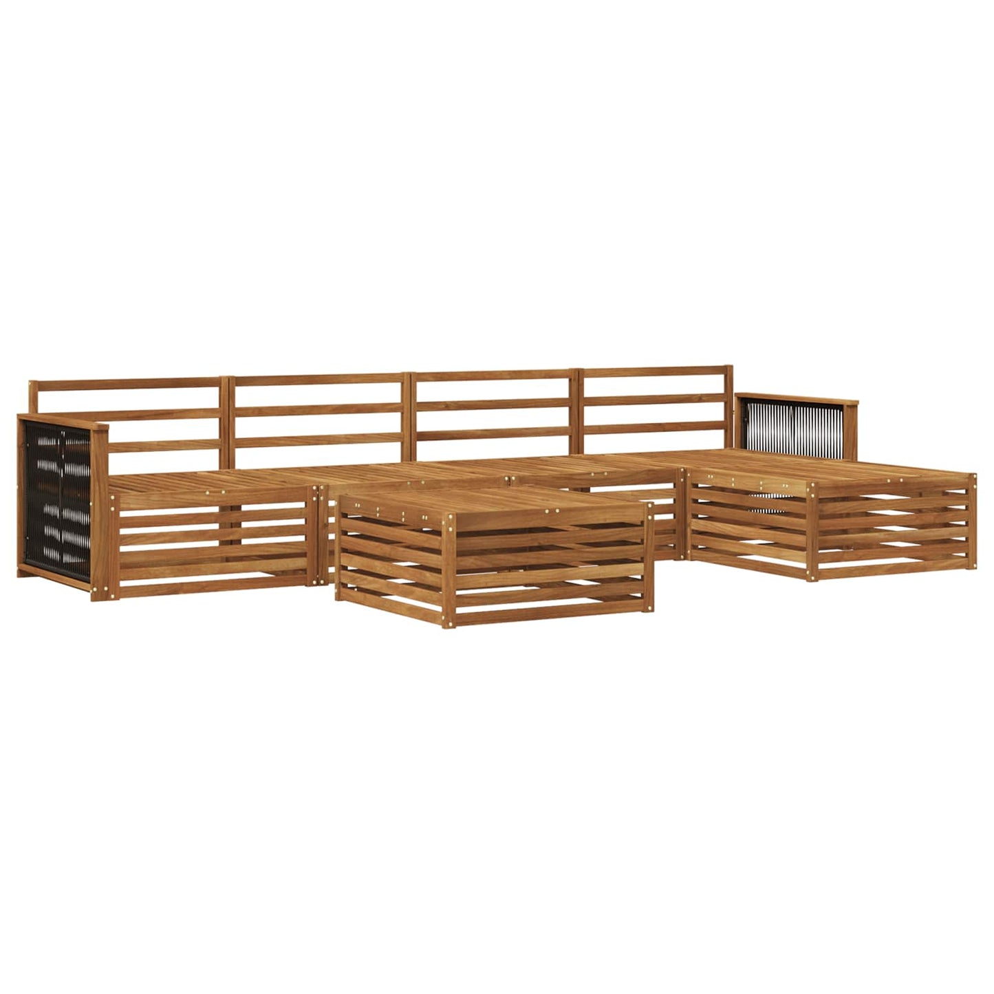 Set di divani da esterno 6 pcs Naturale