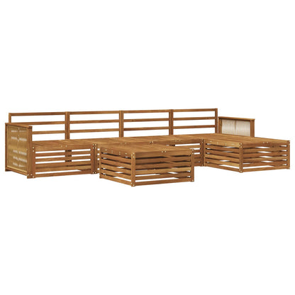 Set di divani da esterno 6 pcs Naturale
