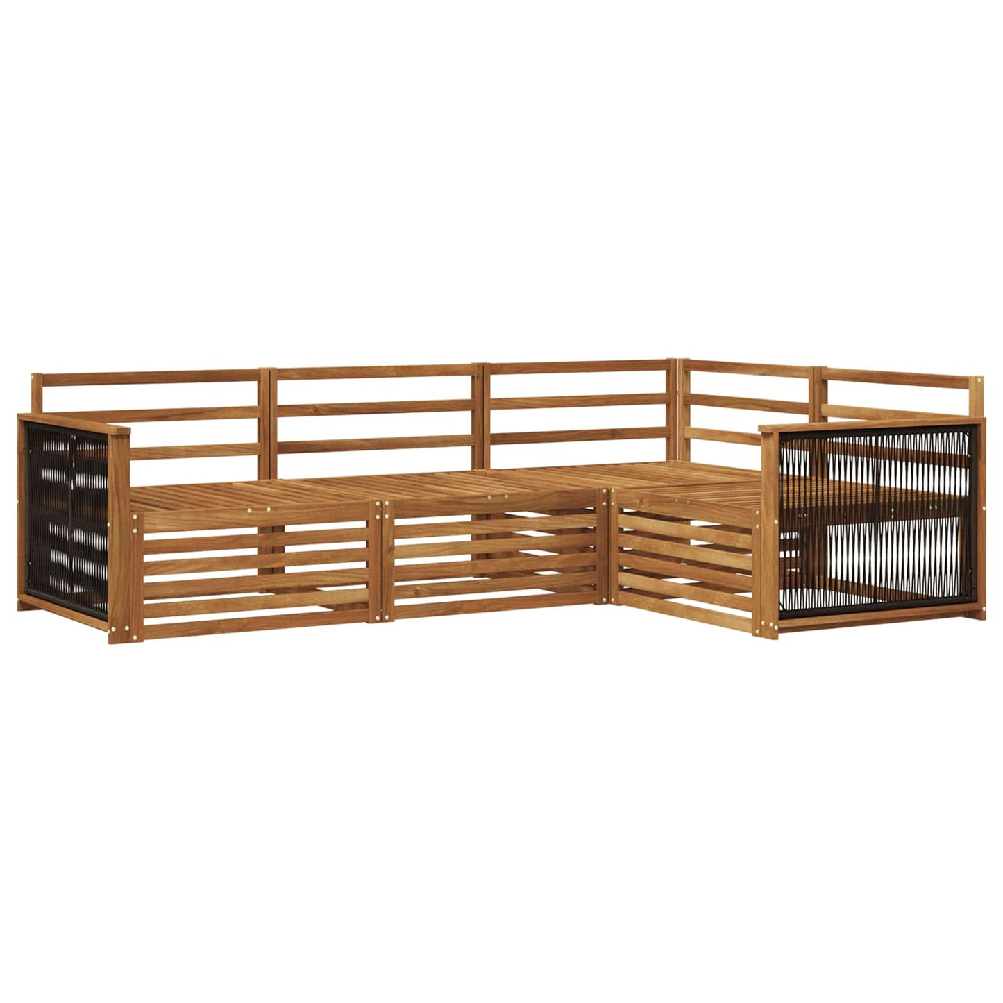 Set di divani da esterno 4 pcs Naturale