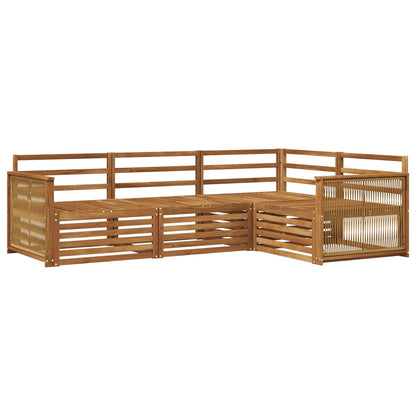 Set di divani da esterno 4 pcs Naturale