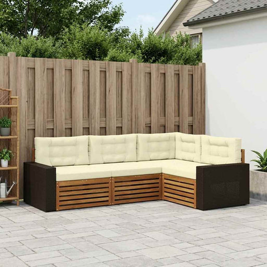Set di divani da esterno 4 pcs | homemem39