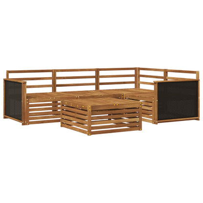 Set di divani da esterno 5 pcs Naturale 79 x 79 x 37 cm | homemem39
