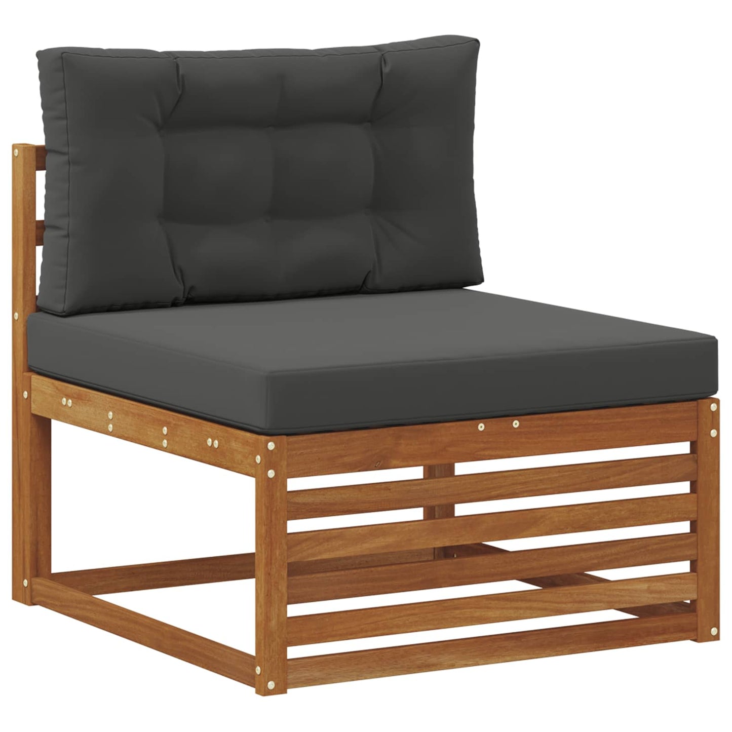 Set di divani da esterno con cuscino 5 pcs Naturale e Antracite | homemem39