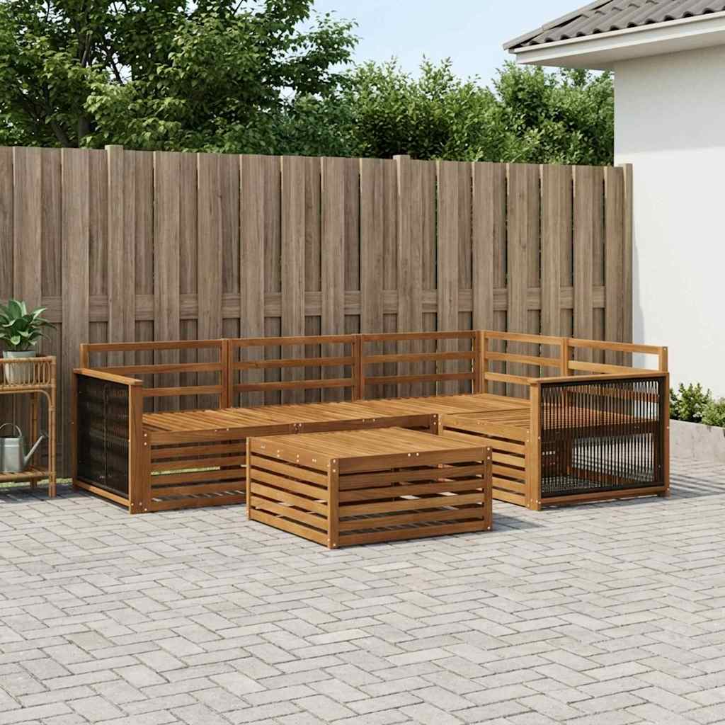 Set di divani da esterno 5 pcs Naturale | homemem39
