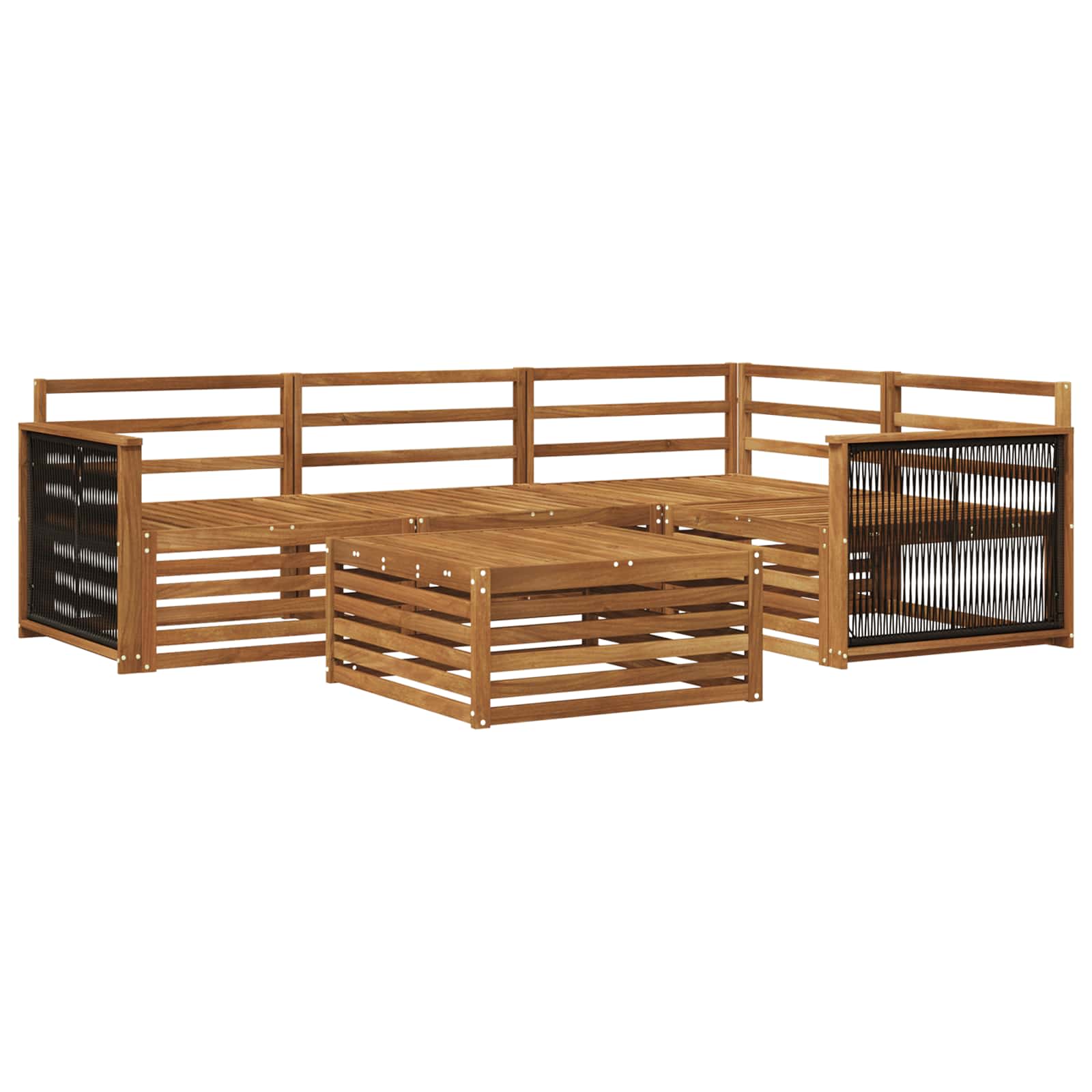 Set di divani da esterno 5 pcs Naturale | homemem39