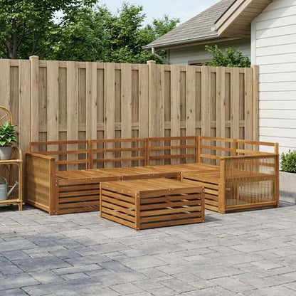 Set di divani da esterno 5 pcs Naturale