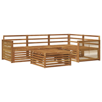 Set di divani da esterno 5 pcs Naturale