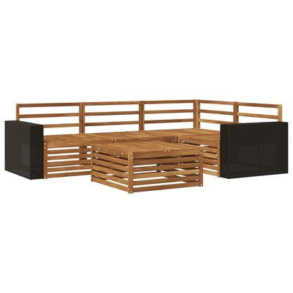 Set di divani da esterno 5 pcs Naturale 79 x 79 x 37 cm | homemem39