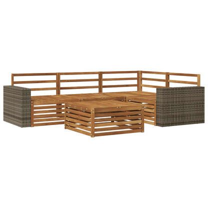 Set di divani da esterno 5 pcs Naturale 79 x 79 x 37 cm | homemem39