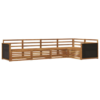 Set di divani da esterno 5 pcs Naturale 323 x 164,5 x 73 cm | homemem39