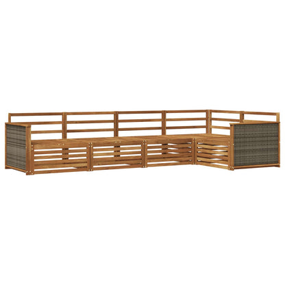 Set di divani da esterno 5 pcs Naturale | homemem39