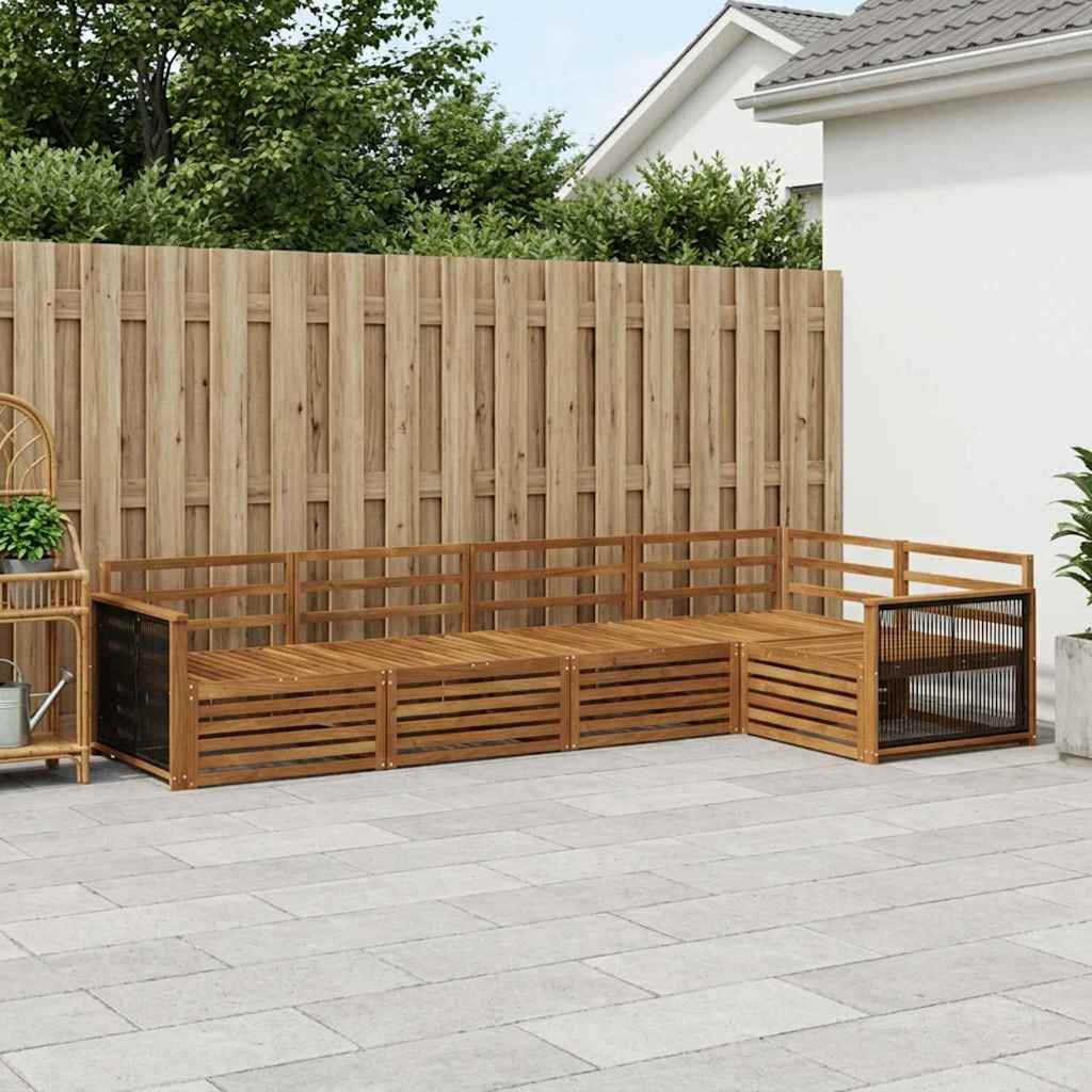 Set di divani da esterno 5 pcs Naturale | homemem39